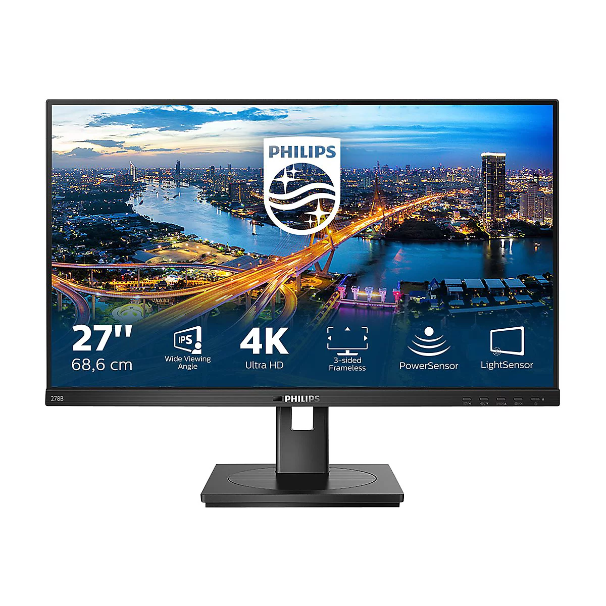 Philips B Line 278B1 - LED-Monitor - 68.6 cm (27') - 3840 x 2160 4K @ 60 Hz - IPS - 350 cd/m²