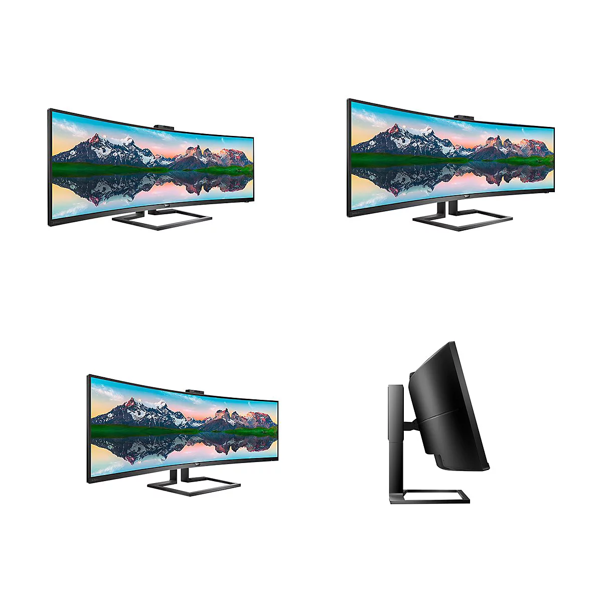 Philips Brilliance P-line 499P9H - LED-Monitor - gebogen - 124.5 cm (49') (48.8' sichtbar) - 5120 x 1440 Dual Quad HD @ 60 Hz - VA