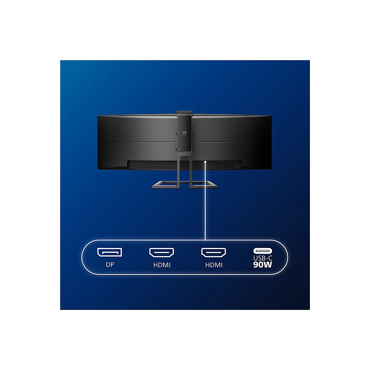 Philips Brilliance P-line 499P9H - LED-Monitor - gebogen - 124.5 cm (49') (48.8' sichtbar) - 5120 x 1440 Dual Quad HD @ 60 Hz - VA