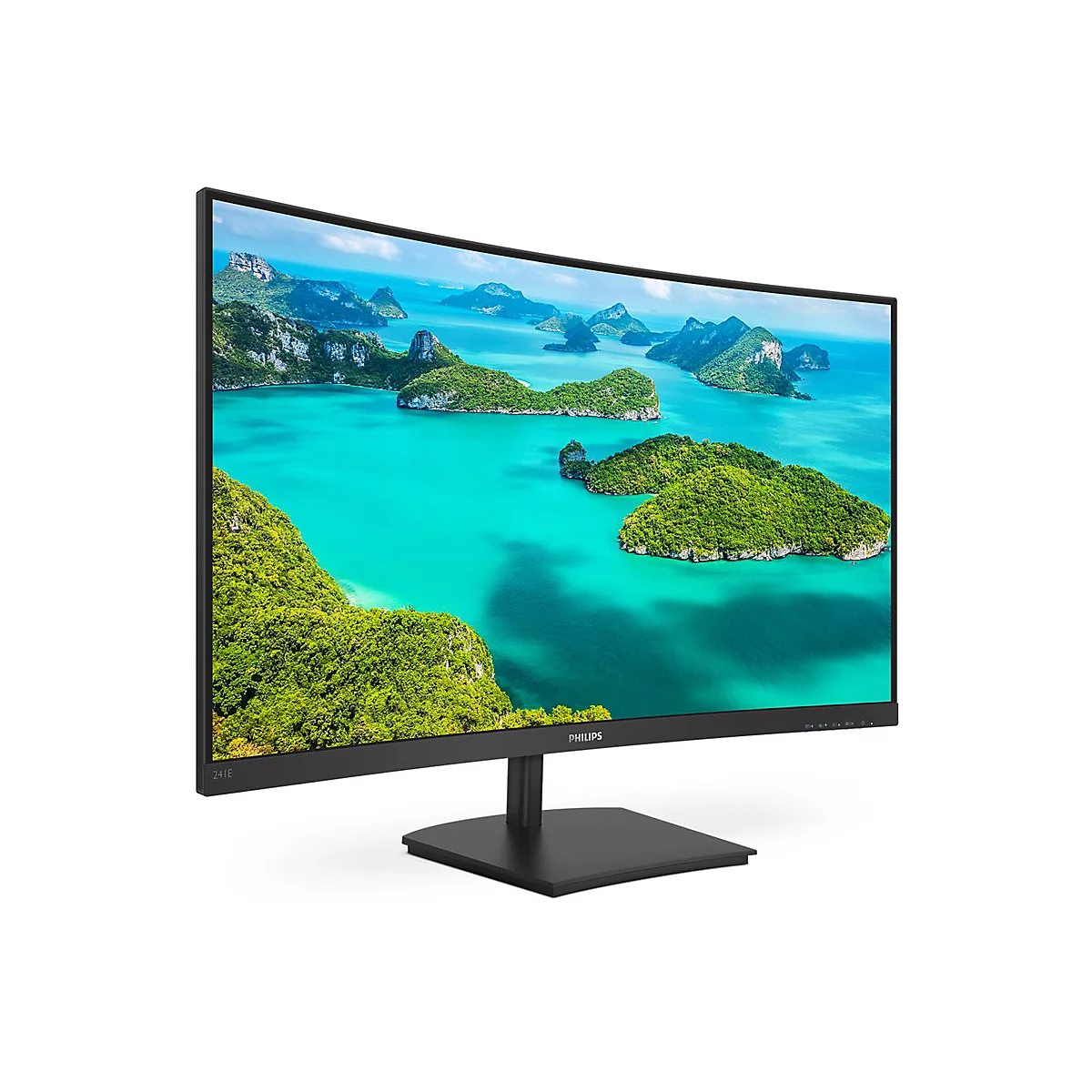 Philips E-line 241E1SC - LED-Monitor - gebogen - 61 cm (24') (23.6' sichtbar) - 1920 x 1080 Full HD (1080p) @ 75 Hz - VA