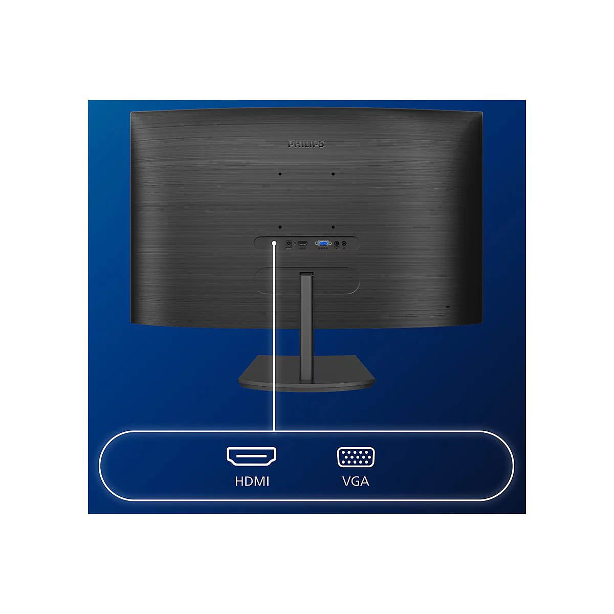 Philips E-line 241E1SC - LED-Monitor - gebogen - 61 cm (24') (23.6' sichtbar) - 1920 x 1080 Full HD (1080p) @ 75 Hz - VA