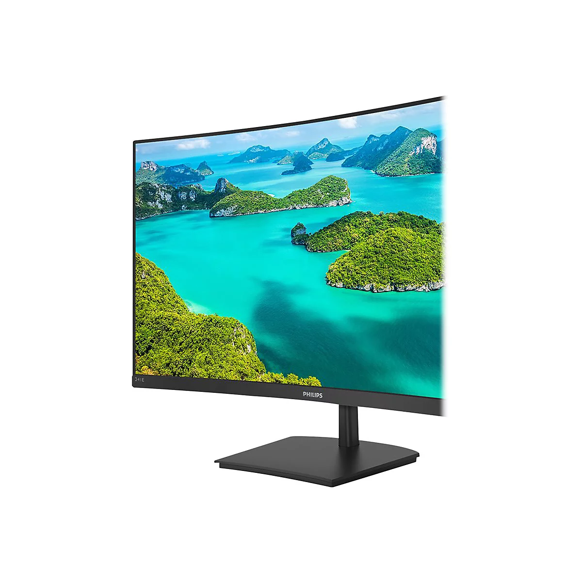 Philips E-line 241E1SC - LED-Monitor - gebogen - 61 cm (24') (23.6' sichtbar) - 1920 x 1080 Full HD (1080p) @ 75 Hz - VA