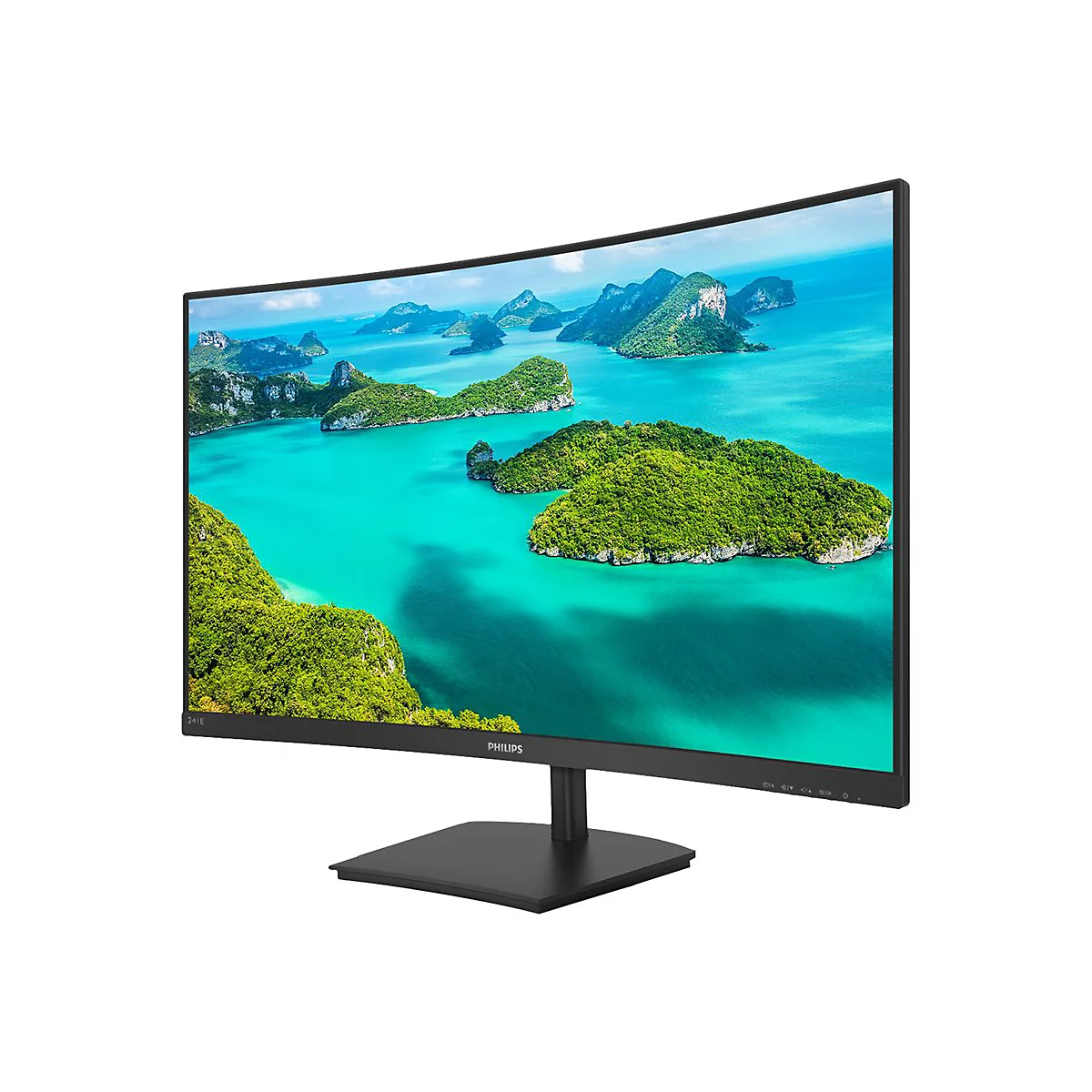 Philips E-line 241E1SCA - LED-Monitor - gebogen - 61 cm (24') (23.6' sichtbar) - 1920 x 1080 Full HD (1080p) @ 75 Hz - VA