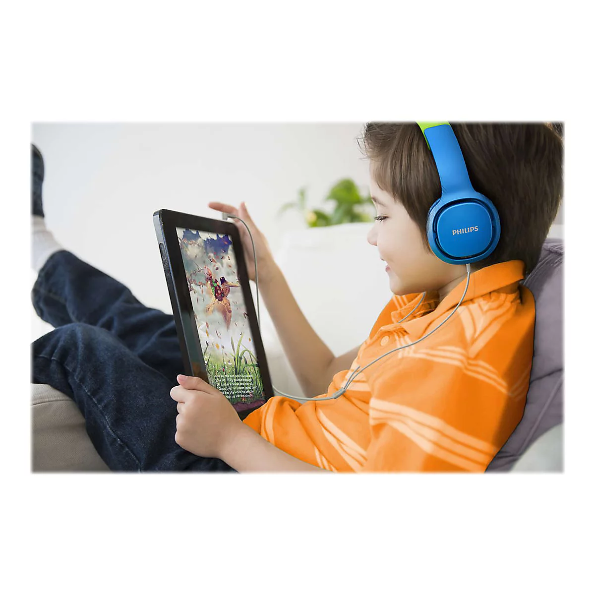 Philips Kids SHK2000BL - Kopfhörer - On-Ear - kabelgebunden - 3,5 mm Stecker - Geräuschisolierung