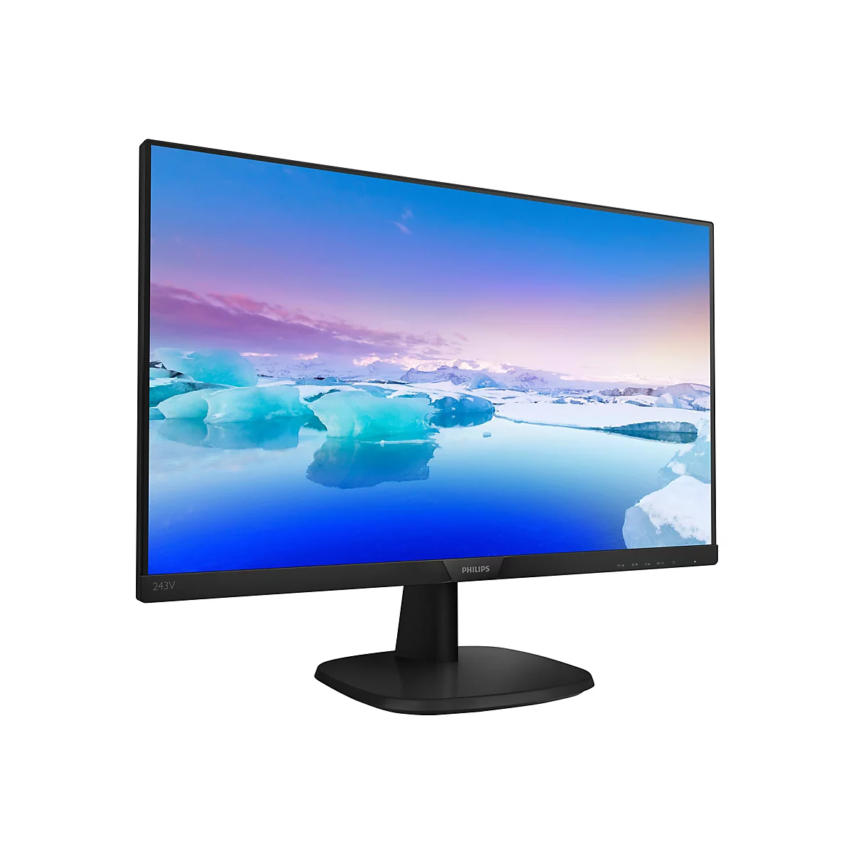 Philips V-line 243V7QDSB - LED-Monitor - 61 cm (24') (23.8' sichtbar) - 1920 x 1080 Full HD (1080p) @ 60 Hz - IPS - 250 cd/m²