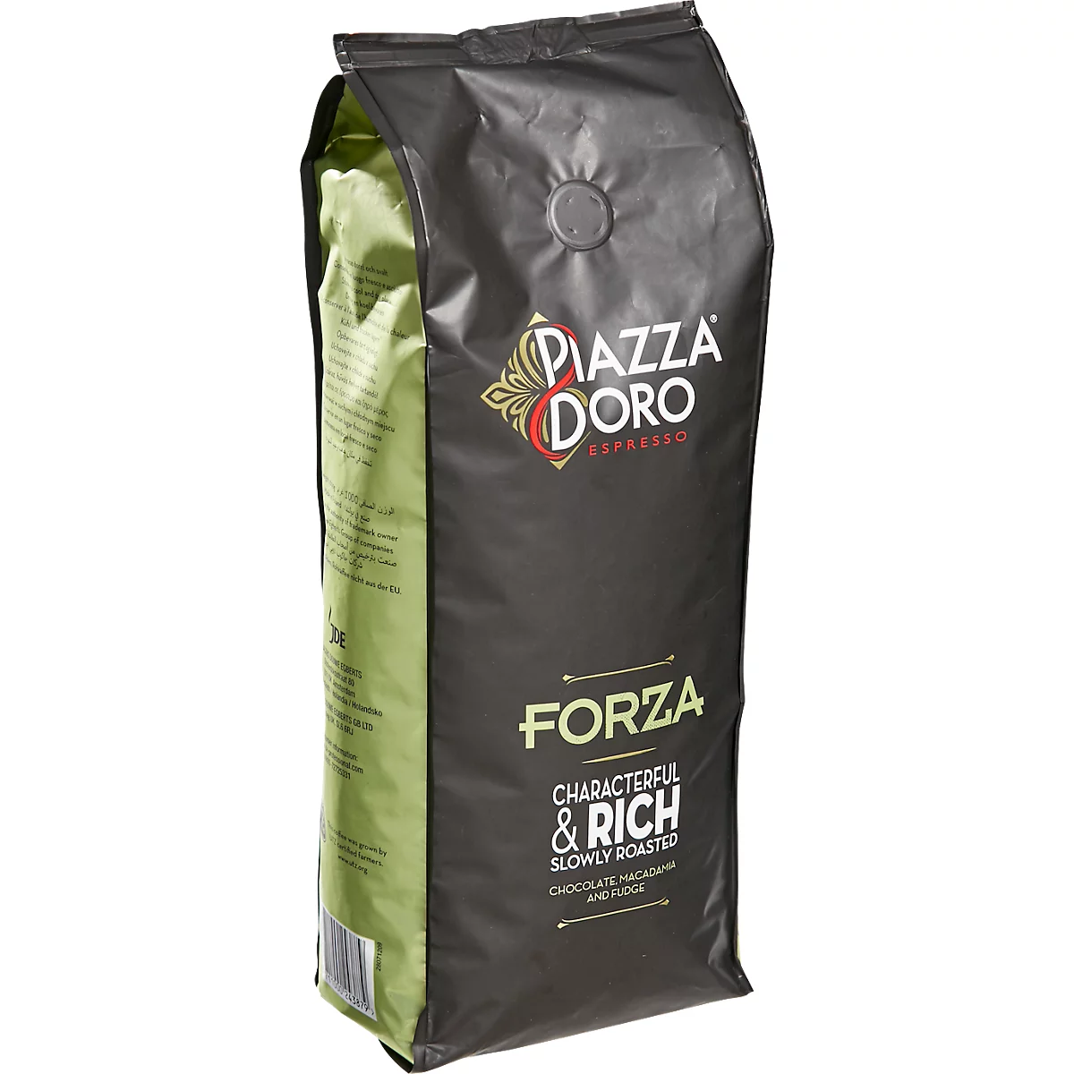 Piazza D'Oro Forza Espressobohnen, 100% Arabica-Bohnen, ganze Bohne, UTZ-zertifiziert, 1 kg