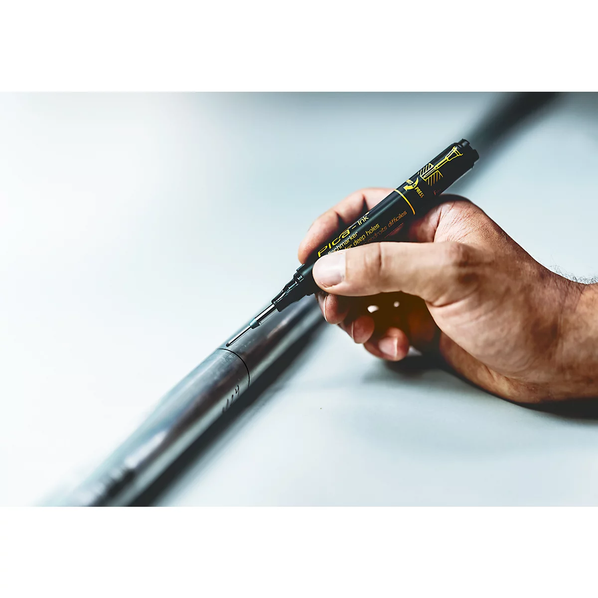 Pica INK Tiefloch-Marker, Strichstärke 1,5 mm, schwarz
