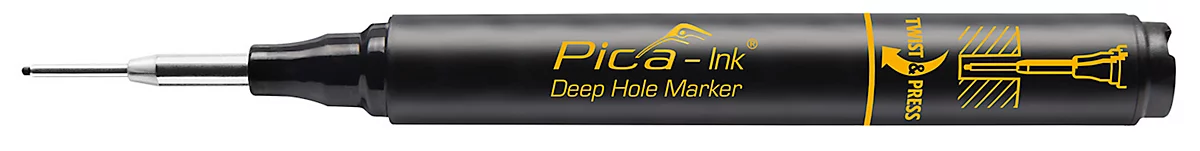 Pica INK Tiefloch-Marker, Strichstärke 1,5 mm, schwarz