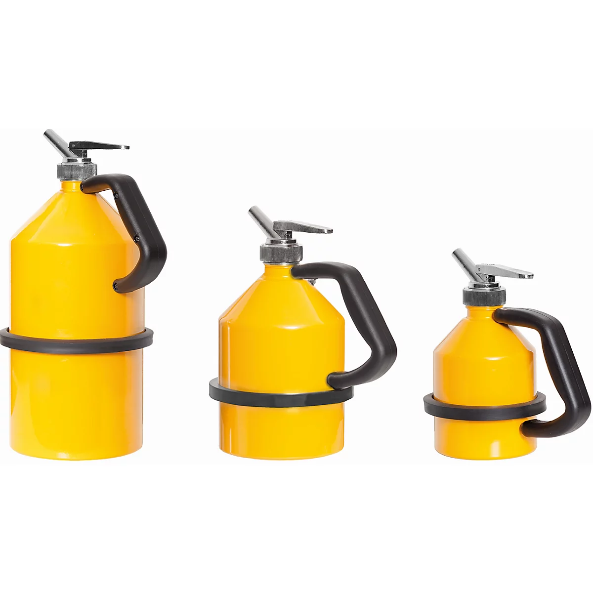 Pichet doseur fin, acier, jaune, 2 l, Ø 158 x H 260 mm, ventilation automatique