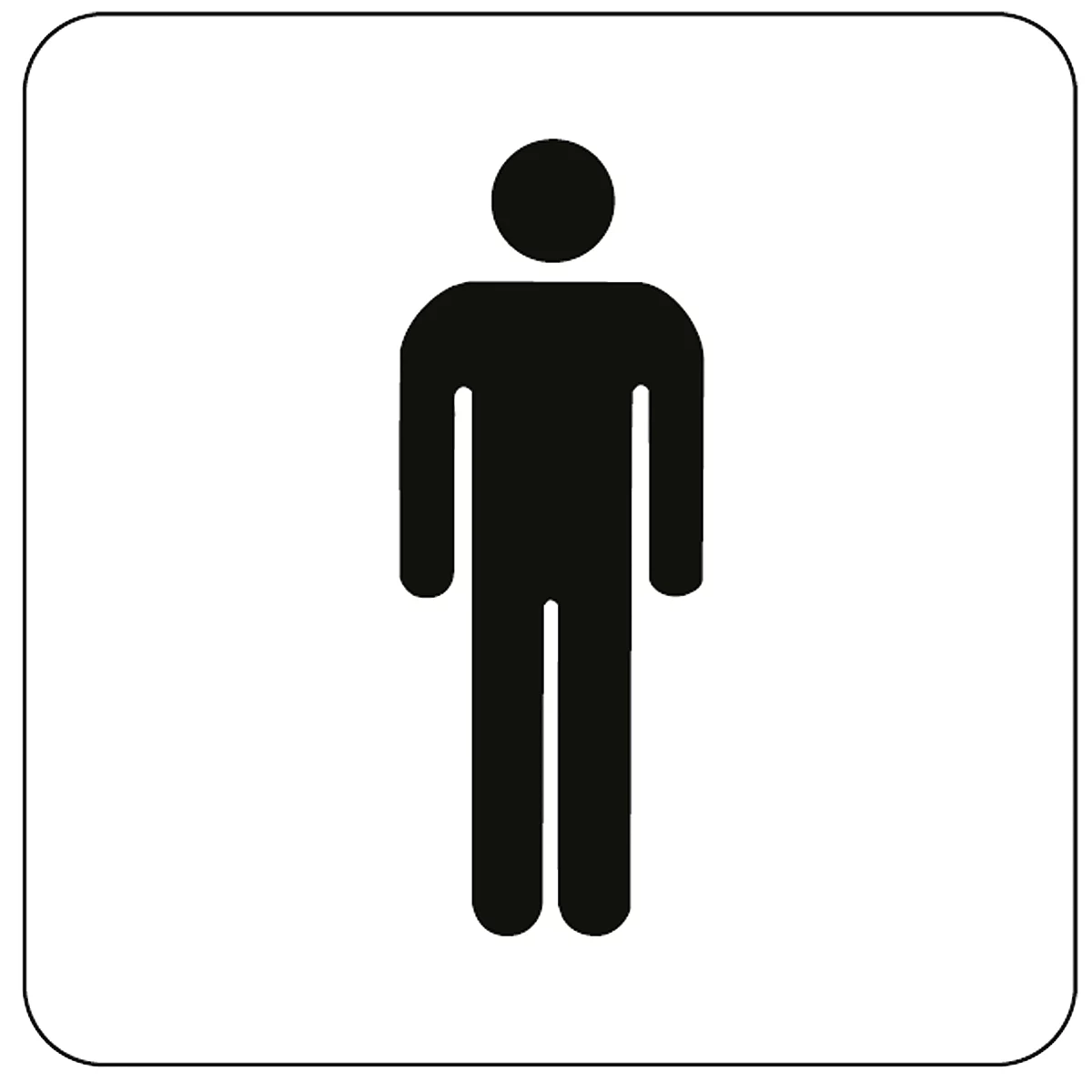 Pictogram 'heren', folie zelfklevend