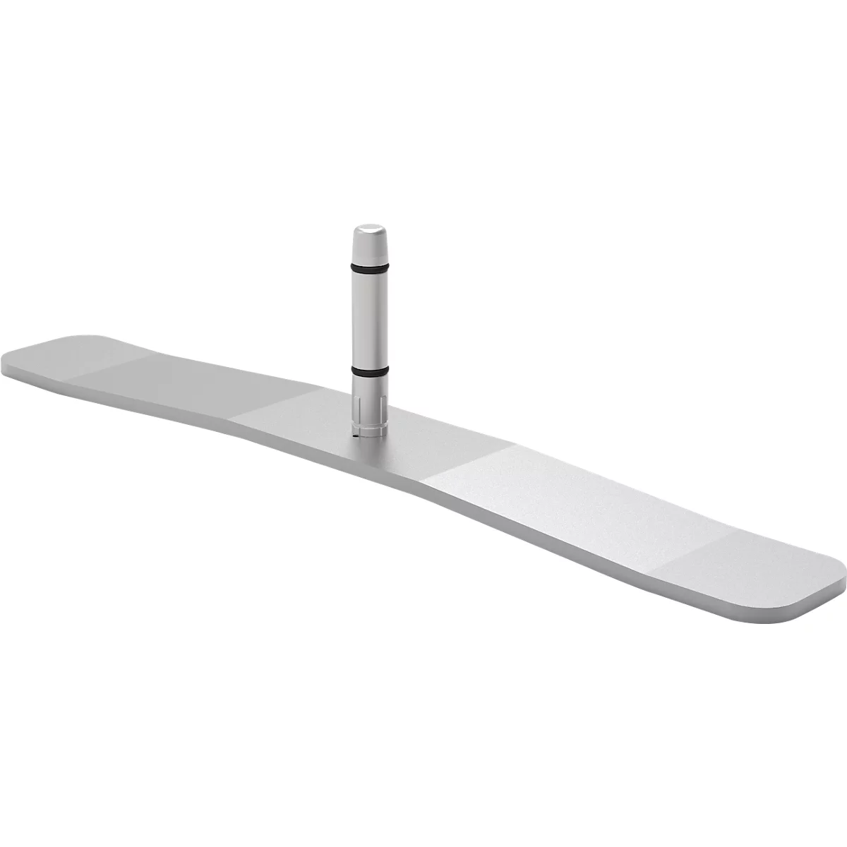 Pieds de réglage pour cloisons acoustiques de Schäfer Shop Select, en métal, alu-gris, 2 pièces