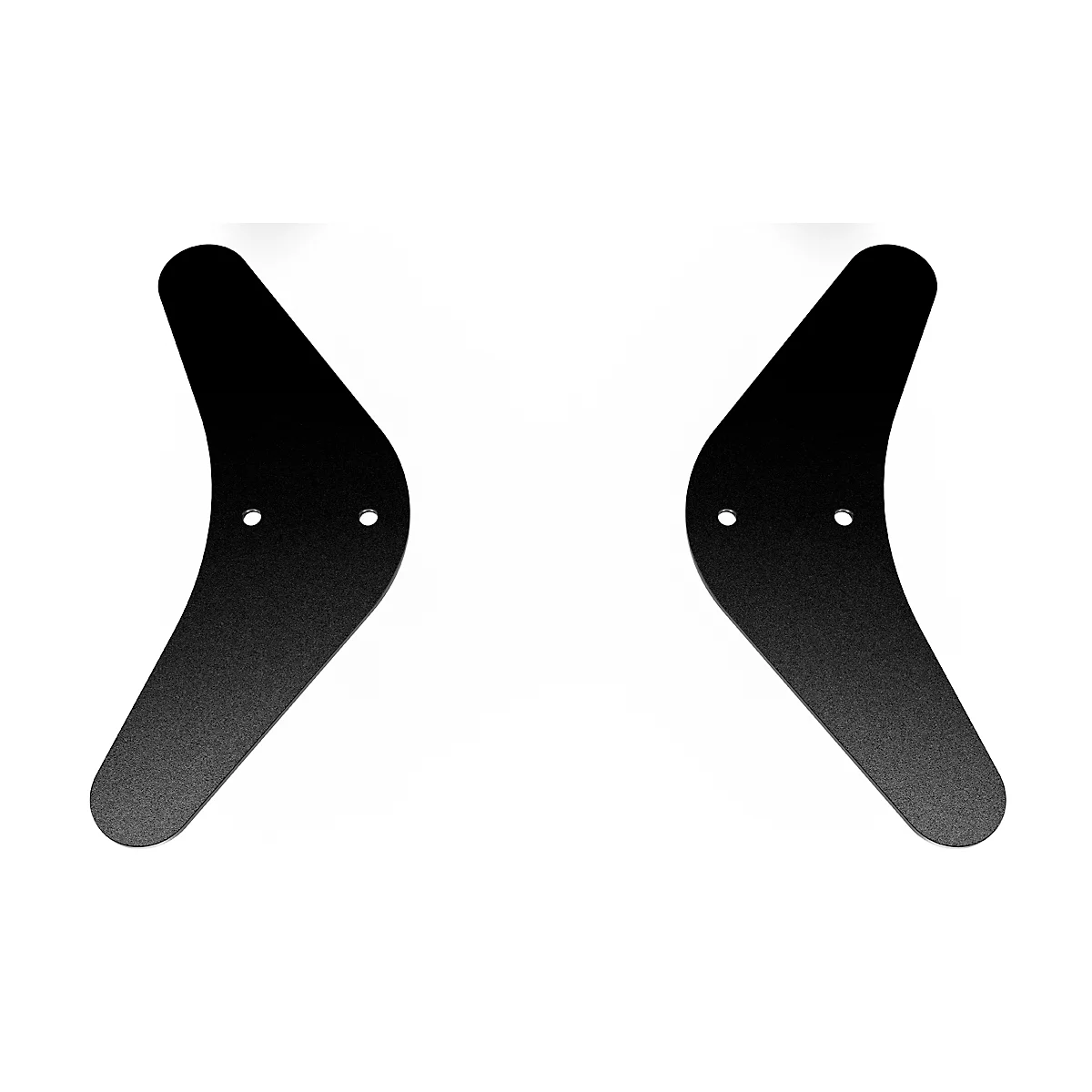 Pieds pour cloison acoustique Paperflow®, lot de 2, avec patins en feutre, acier, noir
