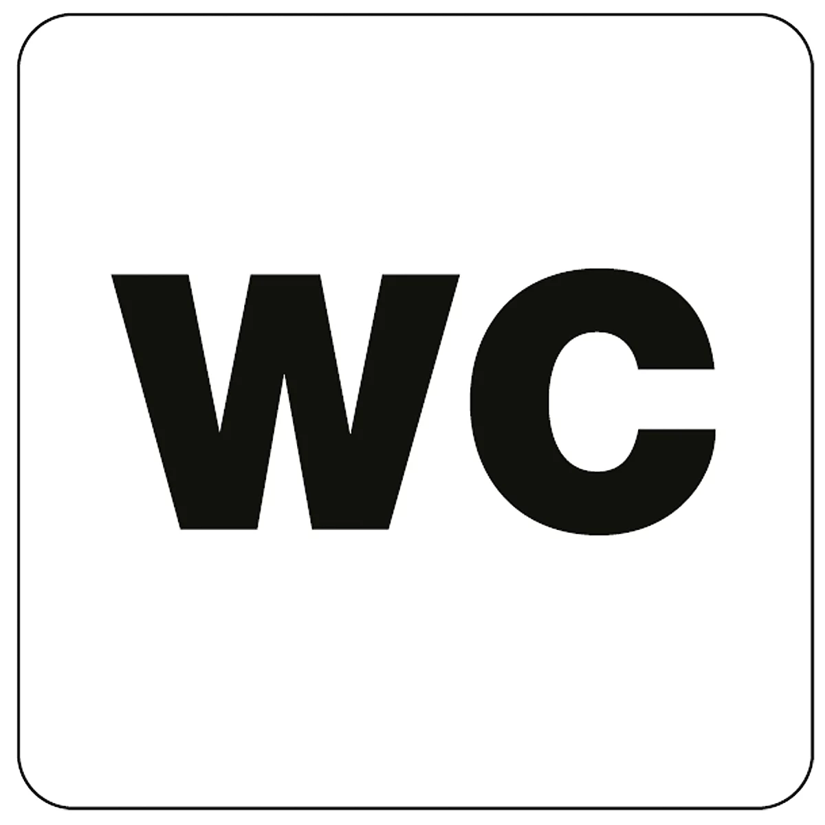 Piktogramm "WC", selbstklebend