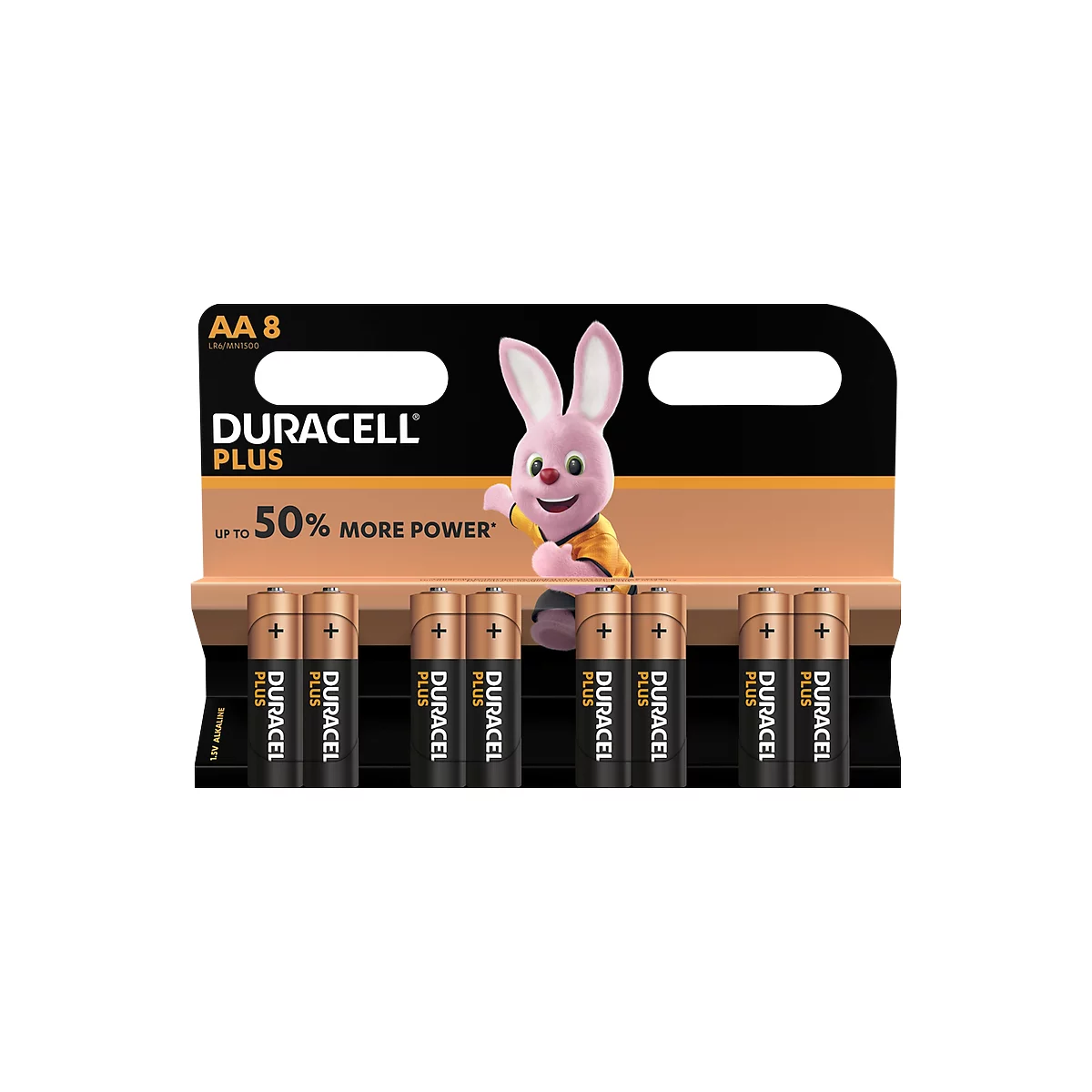 Pilas DURACELL® Plus Power, mignon AA, 1,5 V, 8 unidades