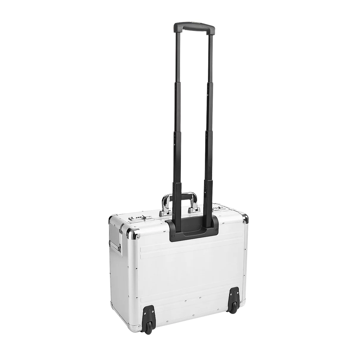 Pilot case ALUMAXX, avec poignée et roulettes, avec compartiment pour ordinateur portable, aluminium, argent