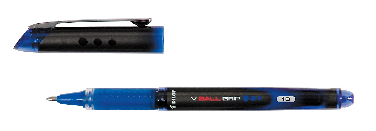 PILOT rollerbalpen V-Ball Grip, blauw, 0,7 mm