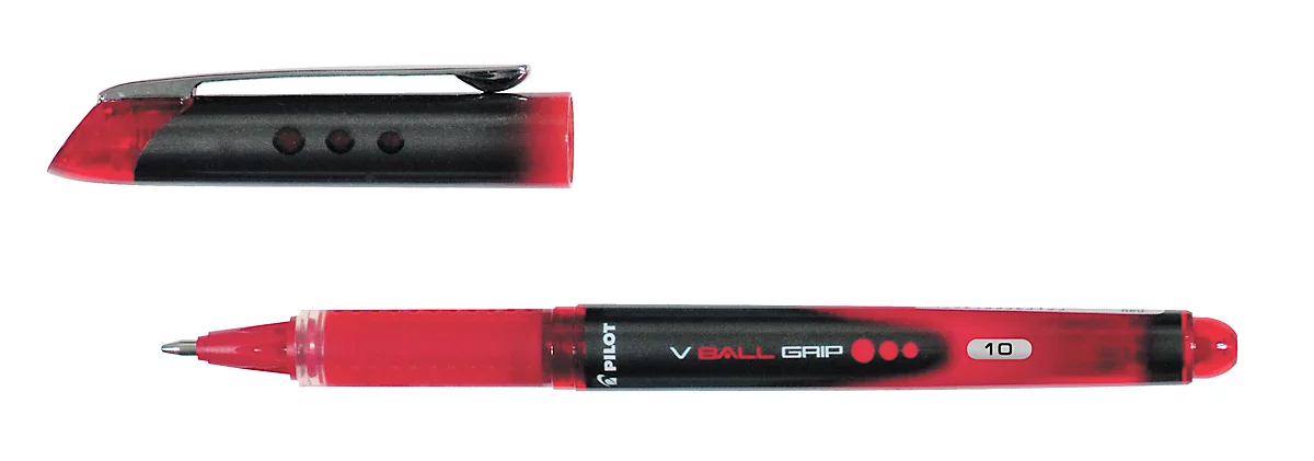 PILOT rollerbalpen V-Ball Grip, rood, 0,7 mm