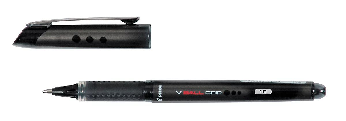 PILOT rollerbalpen V-Ball Grip, zwart, 0,7 mm