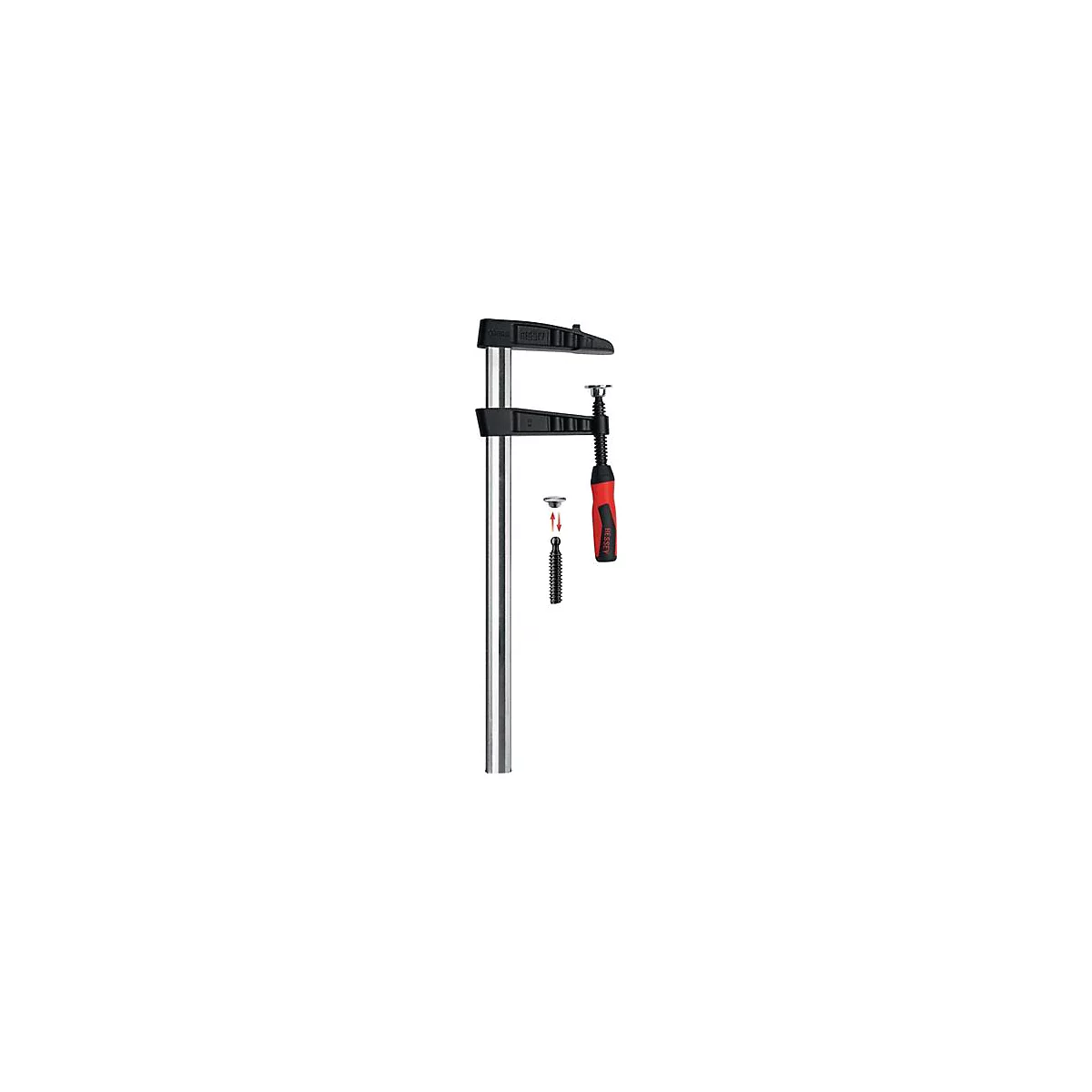Pince à visser en fonte malléable TGK-2K largeur de serrage 2000mm A.120mm 2K-poignée 35x11mm