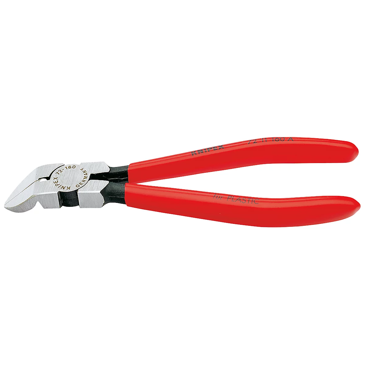 Pince coupante à plastique 160 mm courbée KNIPEX