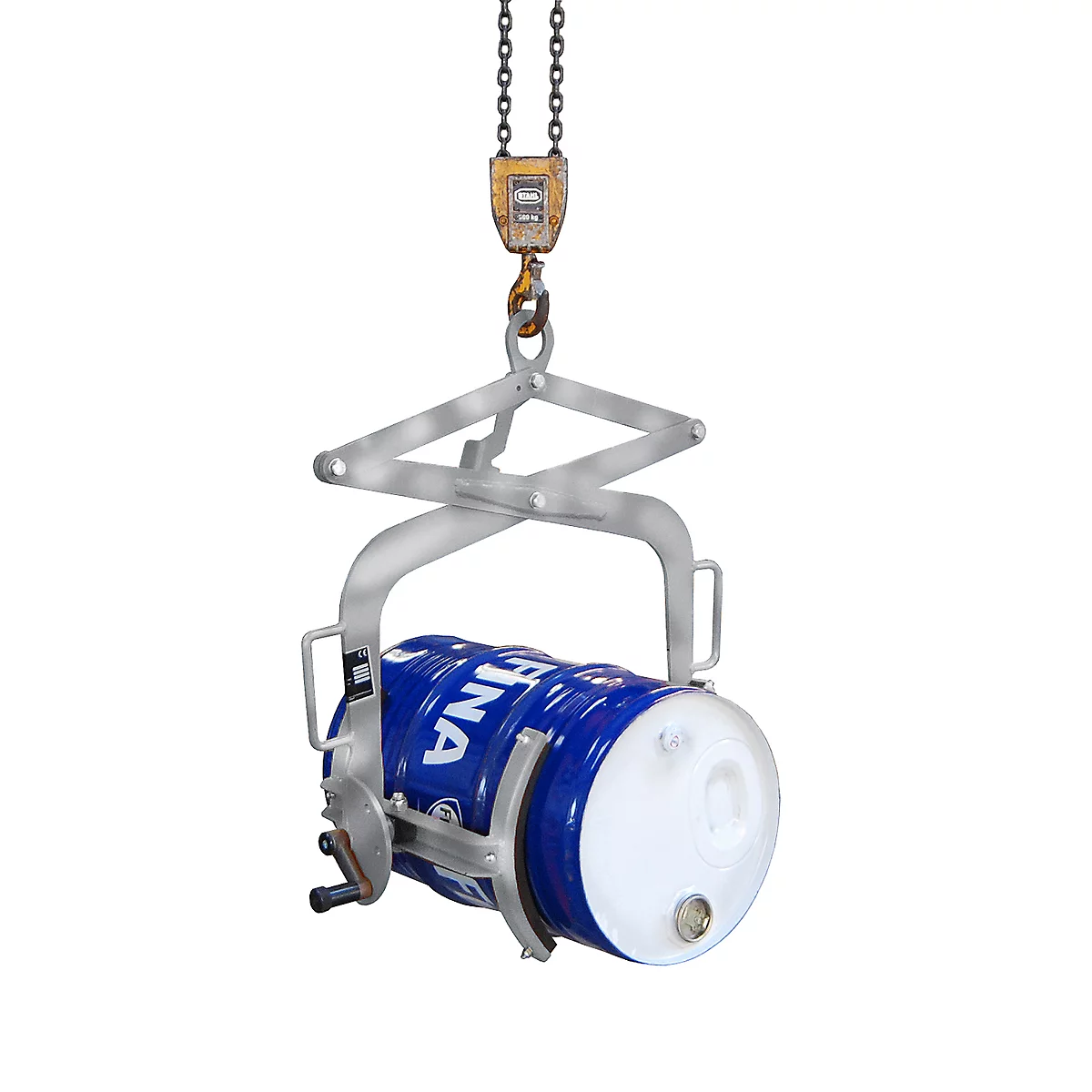 Pince de retournement FWZ 60, pour fût de 60 litres, galvanisé