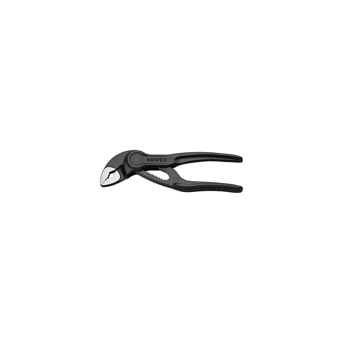 Pince noire avec mâchoires argentées, inscription Knipex.