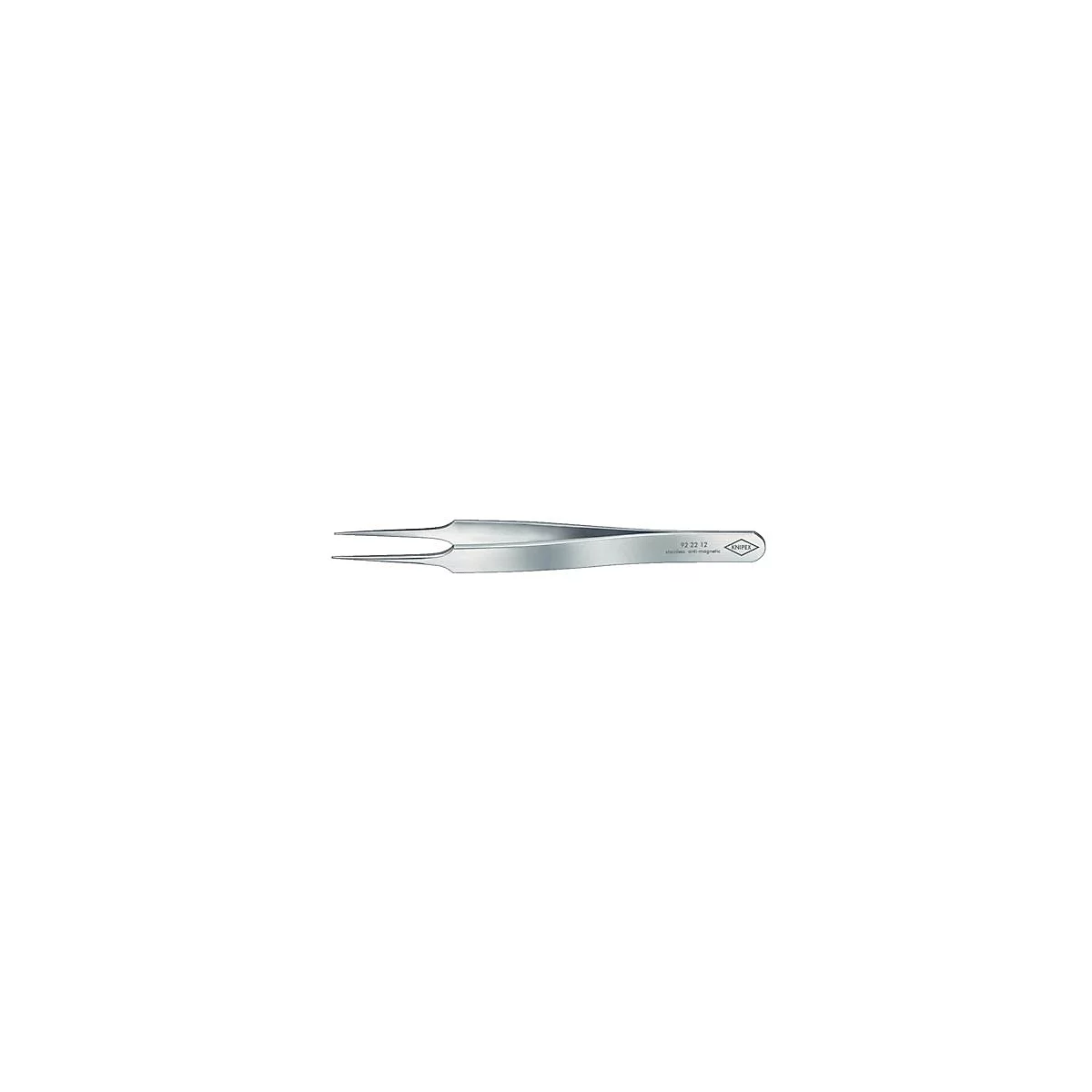 Pincette de précision L.105mm Ger.inox,antimagn.KNI