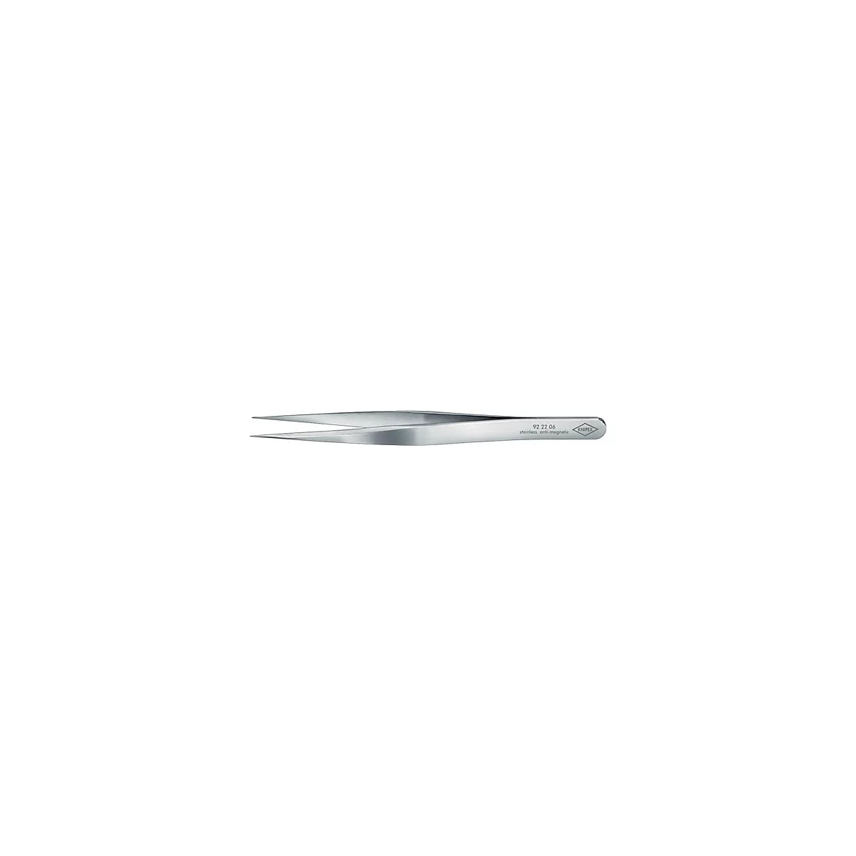 Pincette de précision L.120mm Ger.inox,antimagn.KNI