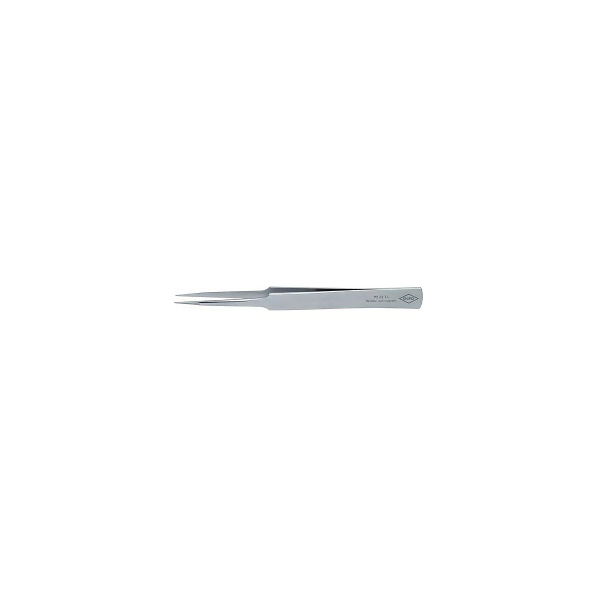 Pincette de précision L.135mm ger.inox,antimagnétique