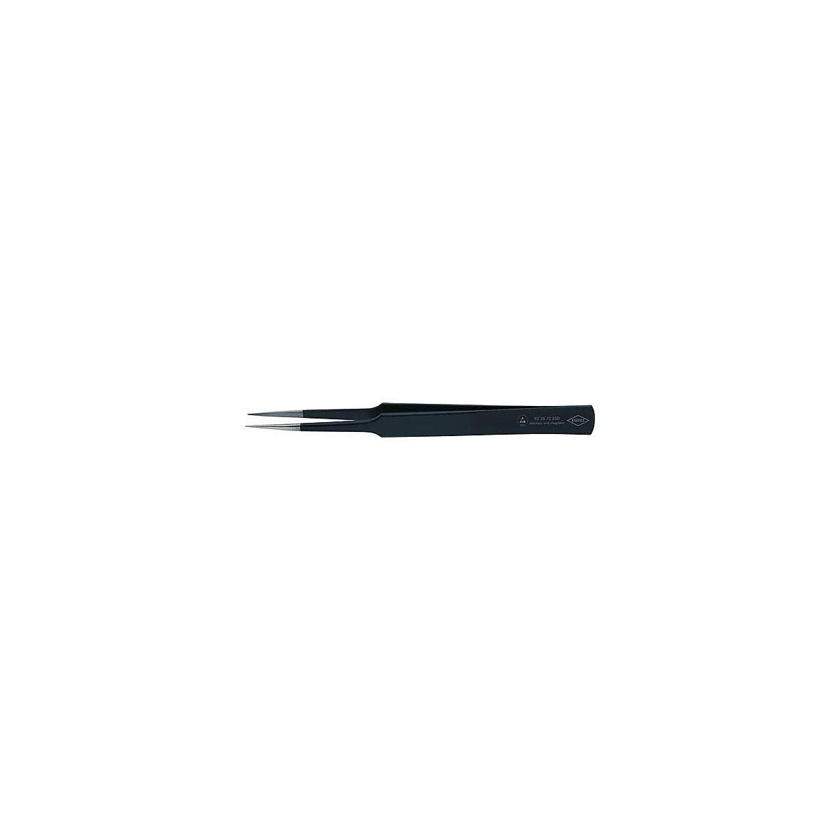 Pincette de précision L.135mm ger.lang inoxydable,antimagnétique,e