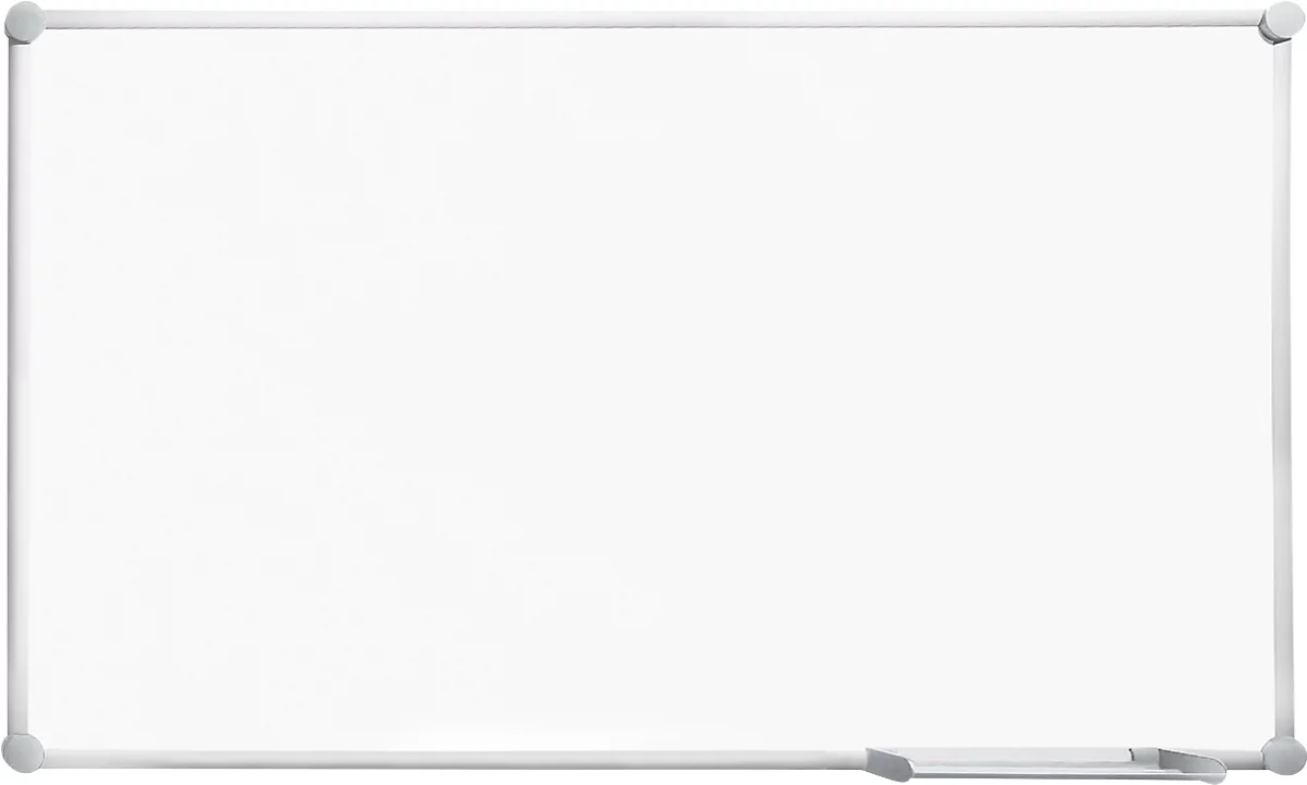 Pizarra blanca 2000 MAULpro, esmaltada en blanco, marco de aluminio plateado, 900 x 600 mm