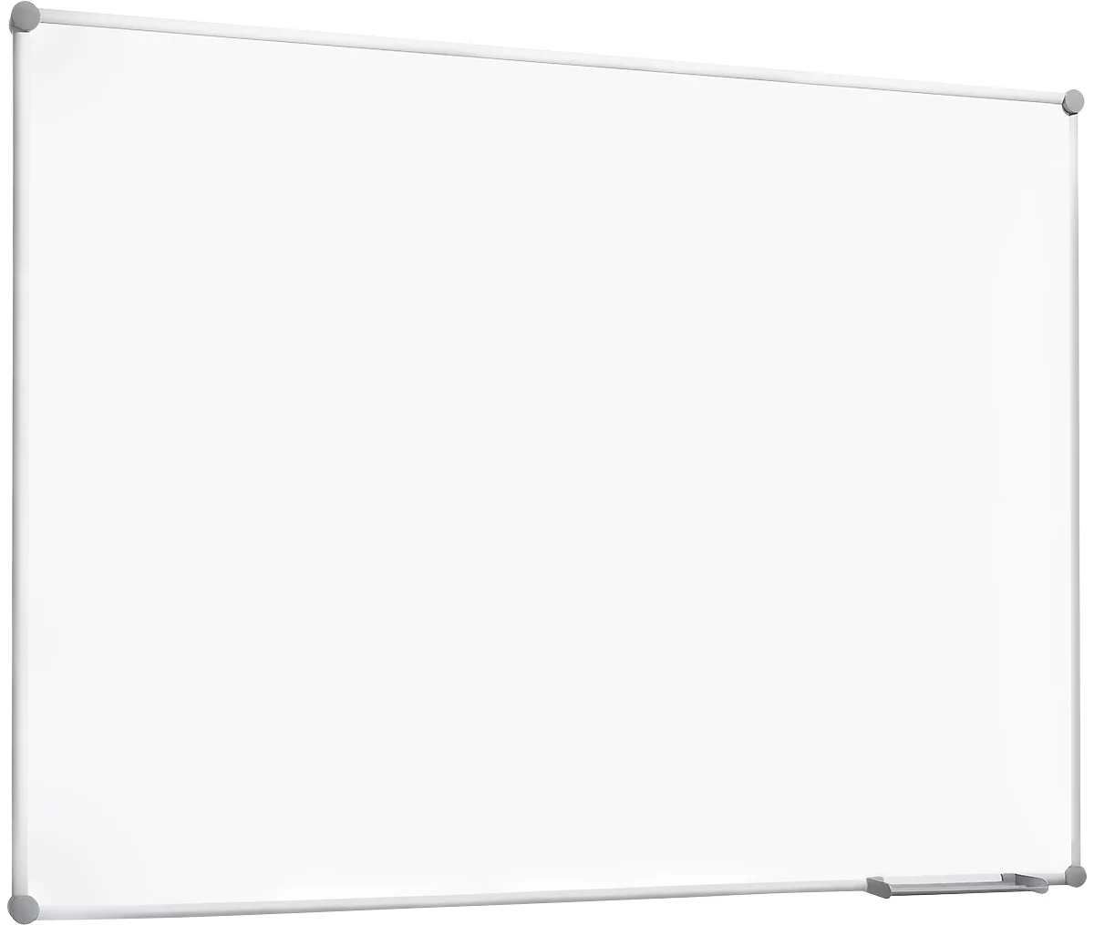 Pizarra blanca 2000 MAULpro, esmaltada en blanco, marco gris platino, 1000 x 1500 mm