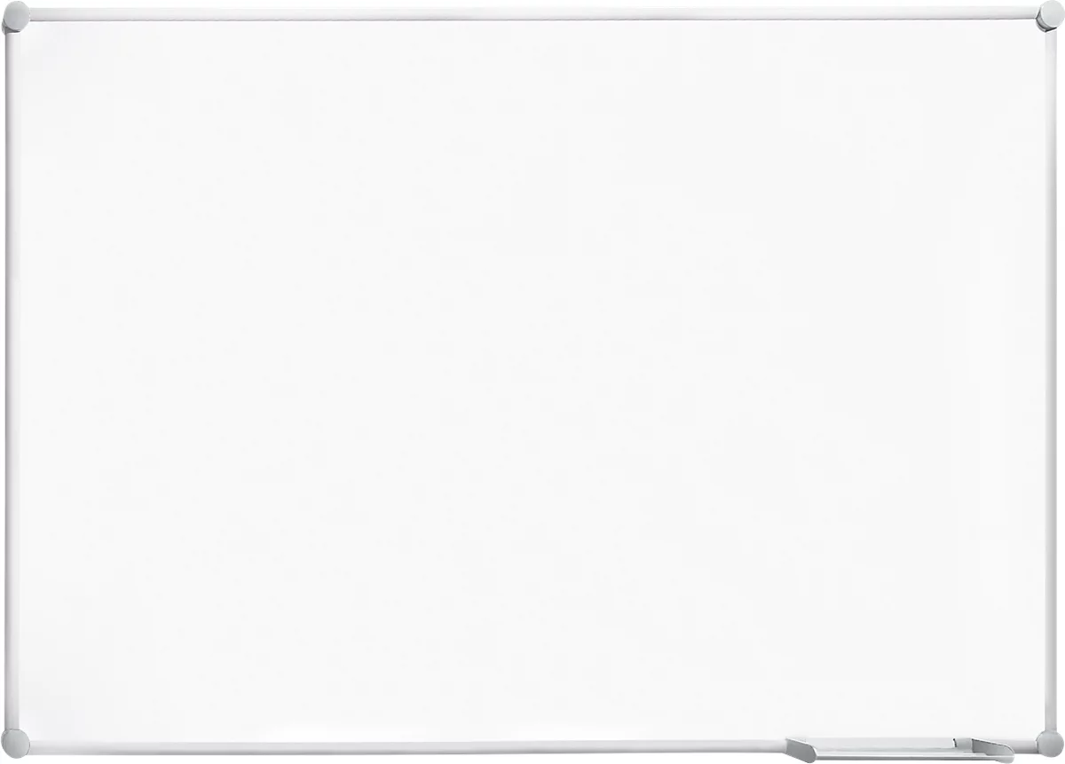 Pizarra blanca 2000 MAULpro, esmaltada en blanco, marco plateado, 1200 x 900 mm