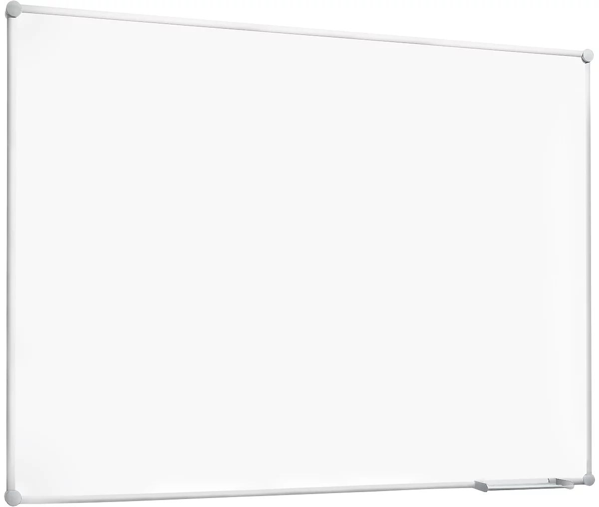 Pizarra blanca 2000 MAULpro, plastificada en blanco, marco de aluminio plateado, 1500 x 1000 mm