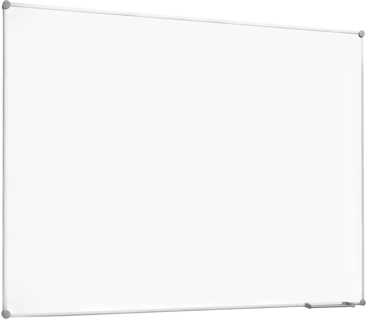 Pizarra blanca 2000 MAULpro, plastificada en blanco, marco gris platino, 1200 x 1800 mm