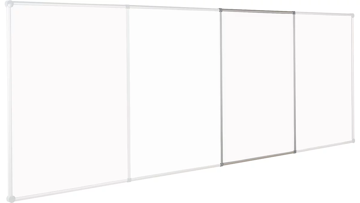 Pizarra blanca MAUL, continuo, módulo de ampliación, formato vertical
