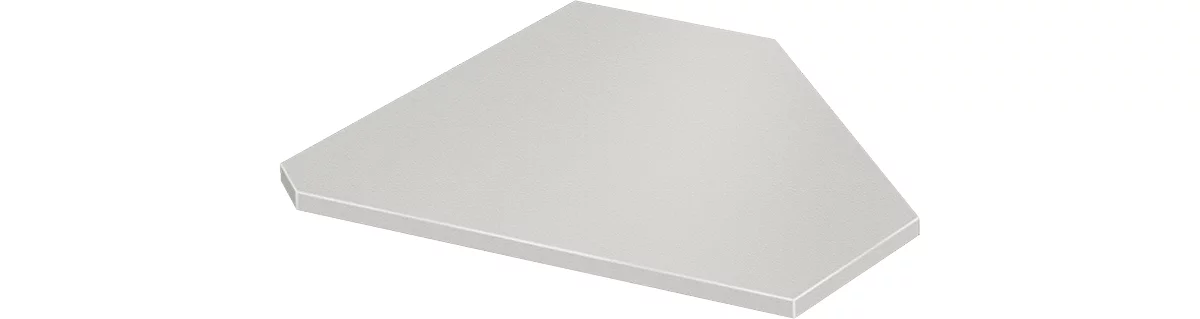 placa angular, 90°, ancho 800 x fondo 800 mm, gris claro