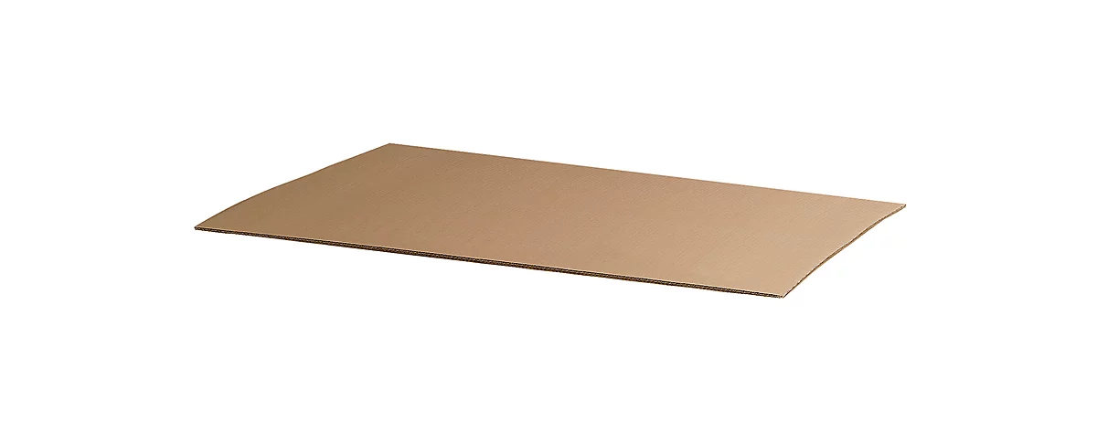 Placa de cartón ondulado, pared simple, 78,5 x 118,5 cm, 20 piezas