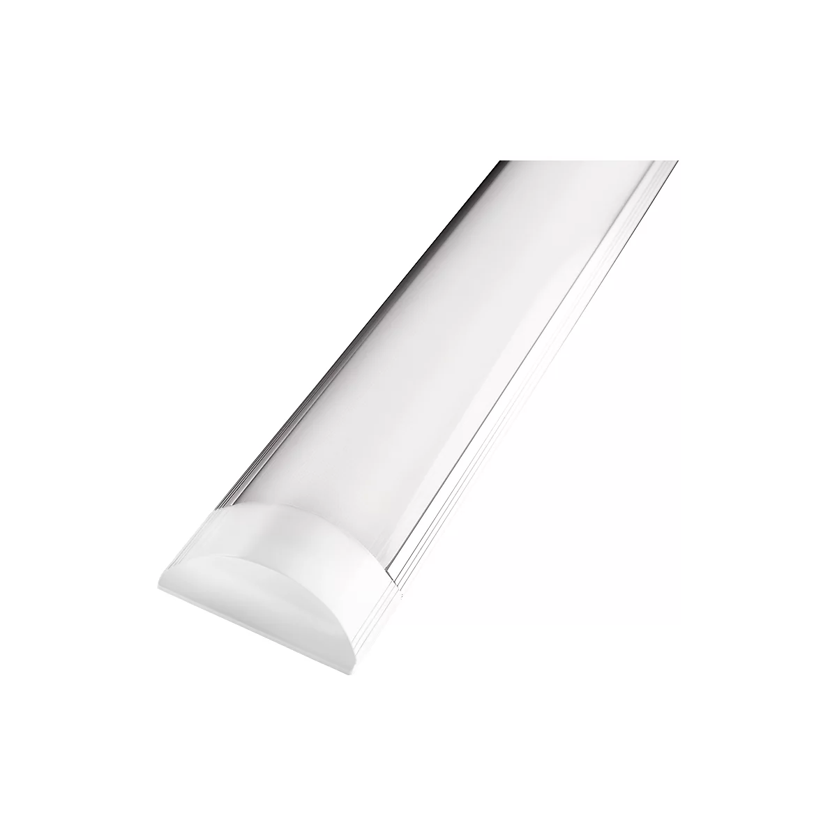 Plafonnier / luminaire suspendu à LED ALCO avec suspension par câble, 3700 lumen, 4500 K blanc neutre, L 1200 x l 75 x H 25 mm