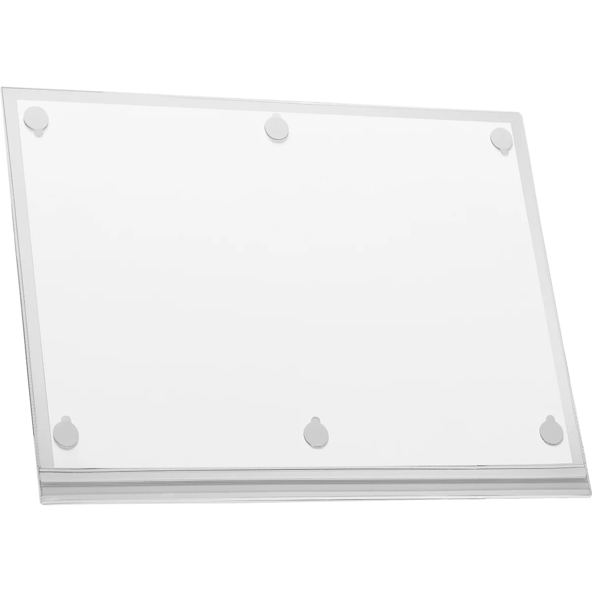 Plakattasche Durable, A3 Hoch- & Querformat, 2-seitig, für bis zu 2 Blatt, selbstklebend, wasserdicht, B 335 x T 0,6 x H 445 mm, transparent, 5 Stück