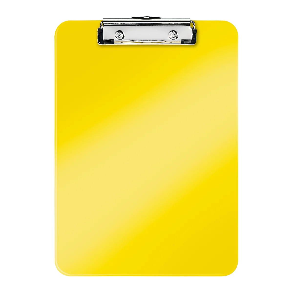 Planchette à pince LEITZ® WOW 3971, DIN A4, polystyrène, avec œillet de suspension, jaune