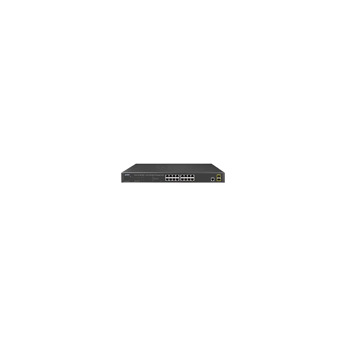 PLANET GS-4210-16T2S - Switch - 16 Anschlüsse - managed - an Rack montierbar