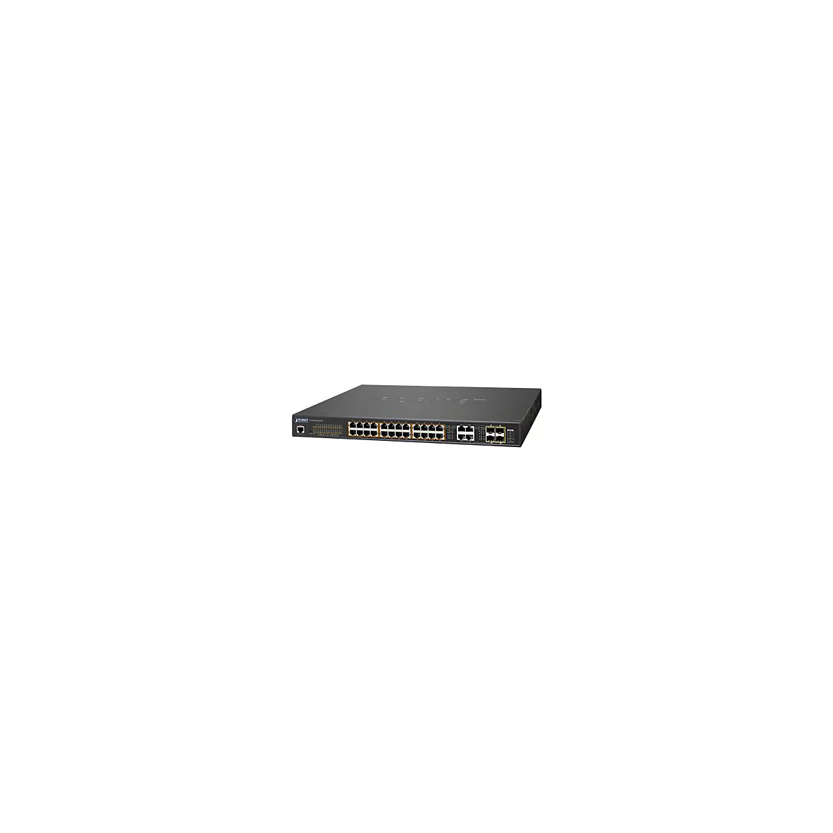 PLANET GS-4210-24UP4C - Switch - managed - 24 x 10/100/1000 (UPOE) + 4 x Kombi-Gigabit-SFP - Desktop, an Rack montierbar - UPOE (600 W)