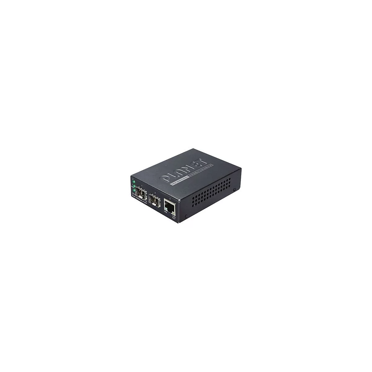 PLANET GT-1205A - Medienkonverter - 1GbE - 10Base-T, 100Base-TX, 1000Base-T - 3 Anschlüsse - RJ-45 / SFP (mini-GBIC)