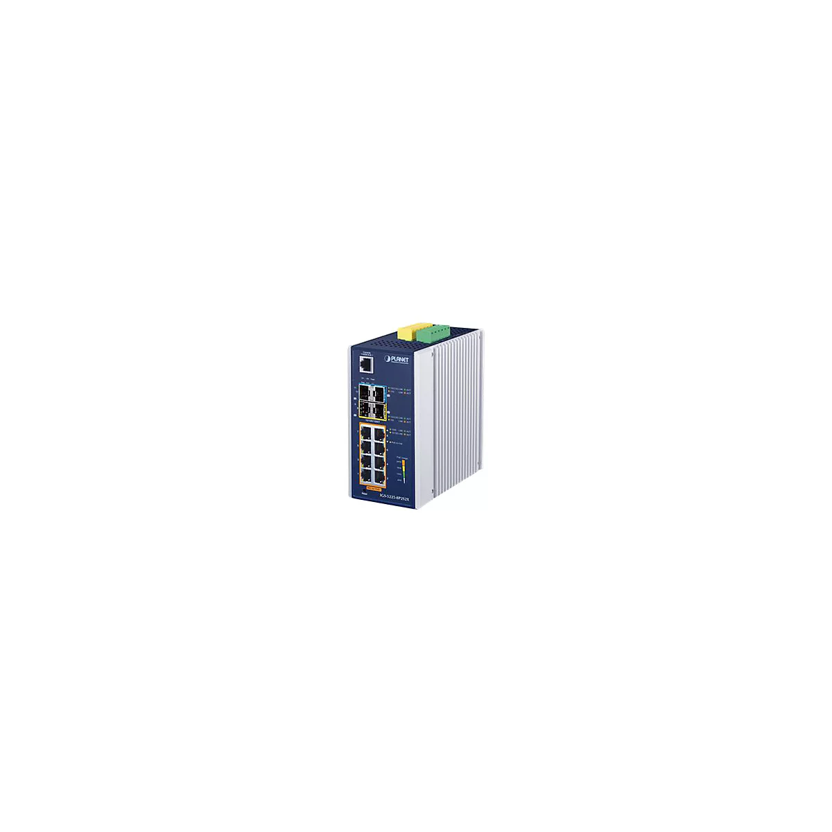 PLANET IGS-5225-8P2S2X - Switch - L3 - managed - 8 x 10/100/1000 (PoE+) + 2 x SFP + 2 x 10 Gigabit SFP+ - an DIN-Schiene montierbar, wandmontierbar