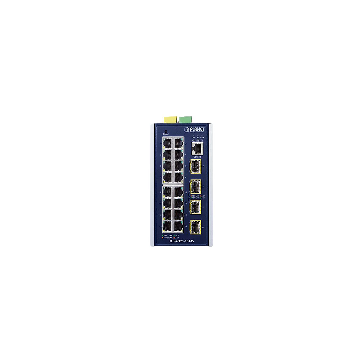 PLANET IGS-6325-16T4S - Switch - L3 - managed - 16 x 10/100/1000 + 4 x Gigabit SFP - an DIN-Schiene montierbar, wandmontierbar