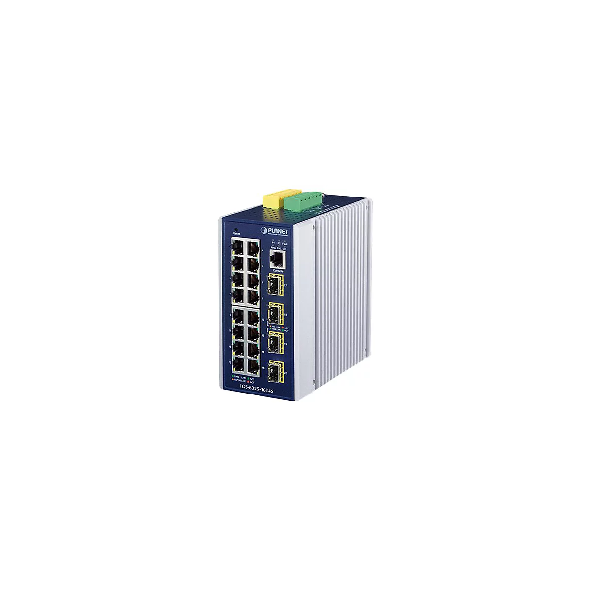 PLANET IGS-6325-16T4S - Switch - L3 - managed - 16 x 10/100/1000 + 4 x Gigabit SFP - an DIN-Schiene montierbar, wandmontierbar