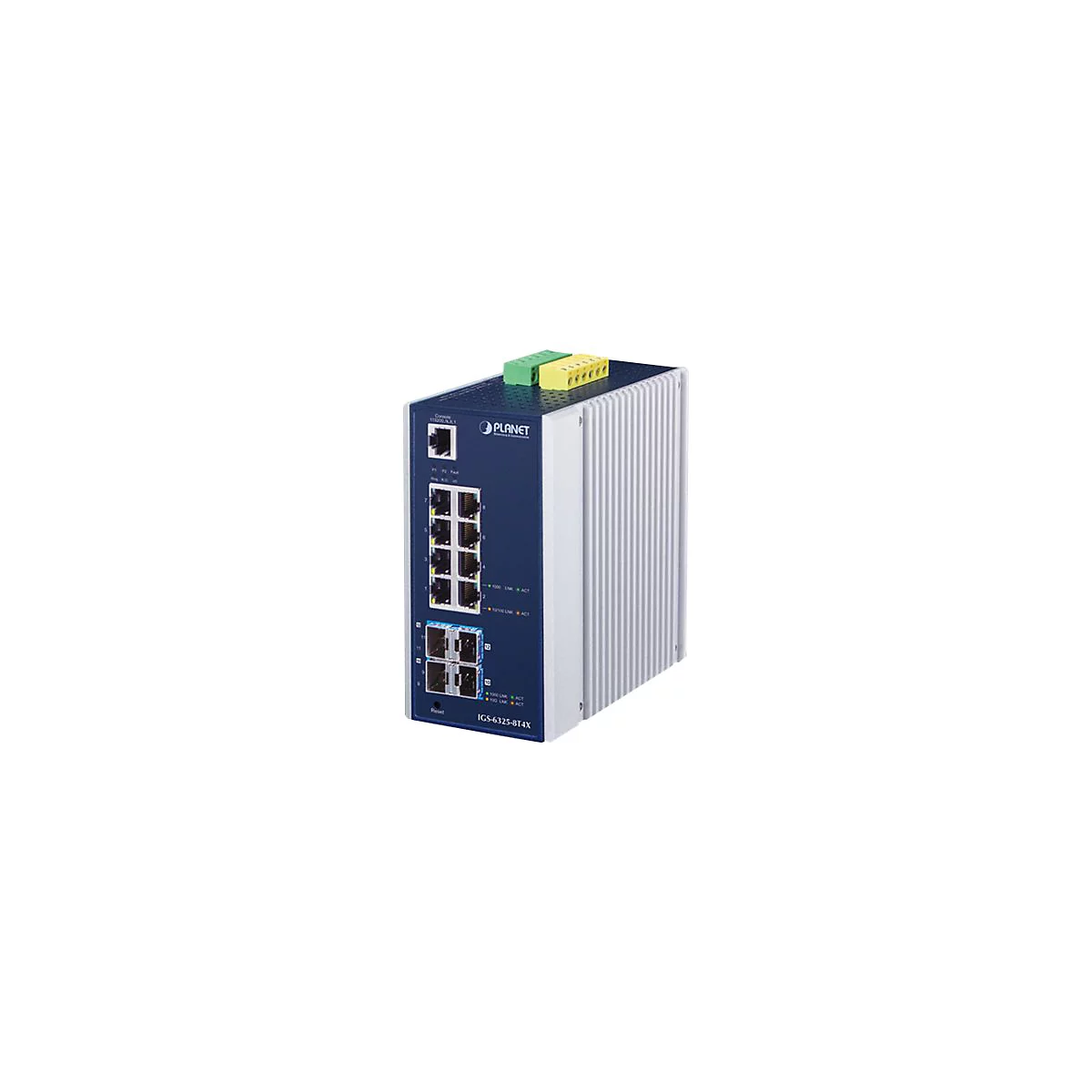 PLANET IGS-6325-8T4X - Switch - L3 - managed - 8 x 10/100/1000 + 4 x 10 Gigabit SFP+ - an DIN-Schiene montierbar, wandmontierbar