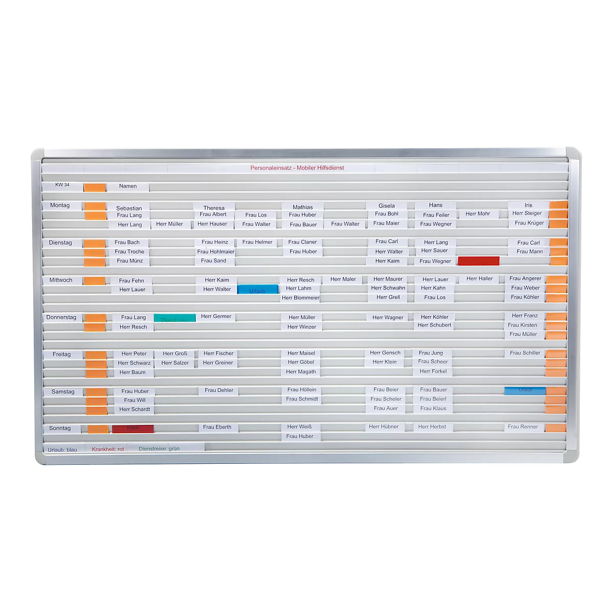 Planning à fiche Visiplan, bandes, 31 rails + kit de démarrage GRATUIT