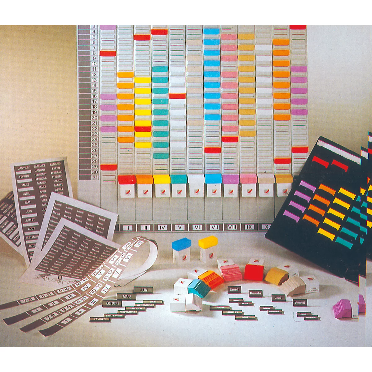Tableau planning à fiches en T - 473 x 490 mm